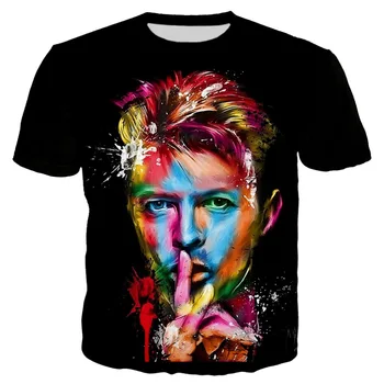 YX Girl 2019 Summer Casual T shirt Men 3d Print David Bowie, T-shirt majice kratki rukav tees vrhovima дропшиппинг