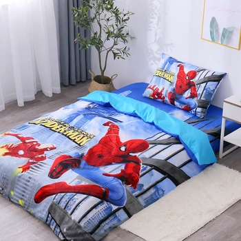 Disney Spider-Man djeca posteljina komplet Blizanac jednokrevetna deka krevetu jastučnice za dječake rođendanski poklon drop 1