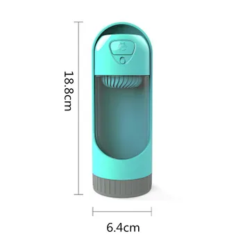 Prijenosni Pet Dog Water Bottle Travel Štene za Piće Bowl Outdoor 300ML Pet Water Dispenser Feeder s filtrom aktivnog ugljena