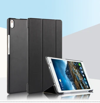 Ultra-tanki 3-Folder Folio Stand PU Leather Skin Shell Sleeve Funda Cover Case For Lenovo TAB 4 8 Plus TB-8704N TB-8704F Tablet