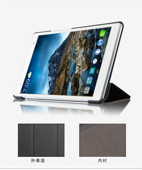 Ultra-tanki 3-Folder Folio Stand PU Leather Skin Shell Sleeve Funda Cover Case For Lenovo TAB 4 8 Plus TB-8704N TB-8704F Tablet 2