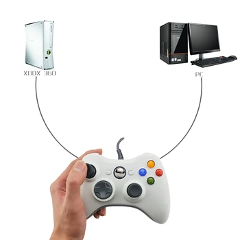 DATA FROG Wired USB Gamepad Za Xbox 360/Slim Controller For PC Vibration Controller For Windows 7/8/10 podršku za Steam Game 2