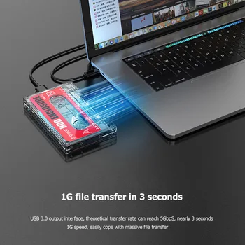 ORICO 2.5 inch Transparent HDD SSD Case USB 3.0 to SATA Hard Drive Disk Enclosure Support 6TB Mobile External HDD za Laptop PC 2