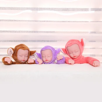 25 cm Zec lutke, igračke za djevojčice životinja mekani plišani lutke mekani silikon preporođeno lutka slatka Lav igračka za djecu pokloni za Rođendan