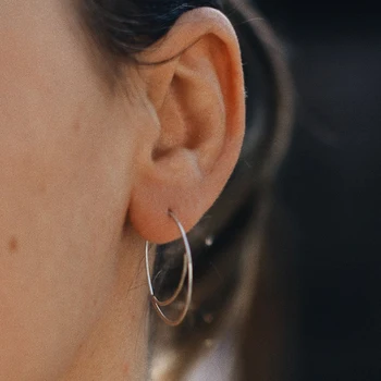Purui Punk Hoop Earrings Metal Geometric Statement Earrings For Women Gold Color Minimalist Zimskim Nakit Poklon kupiti | Naušnice - Sultan-drinks.com.hr 11