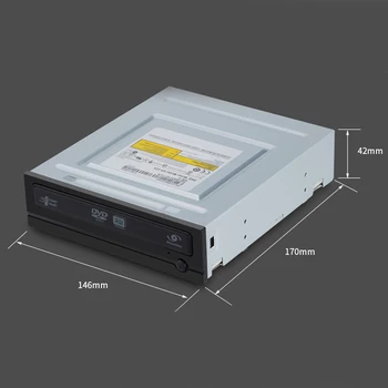 Za univerzalne winXP i win7 win8 win10 DVD-RW 24x Desktop PC unutarnji optički pogon SATA uređaj za snimanje DVD-a/CD-a 1