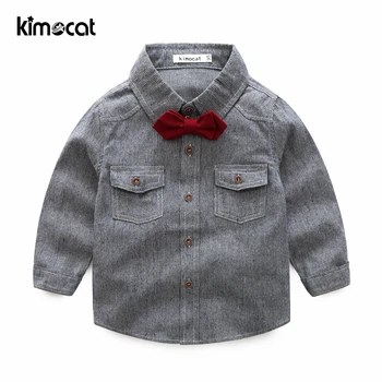 Kimocat Baby Boy odjeća za dječake komplet odjeće 2 kom. + majica hlače košulja dugih rukava gospodin dva kostima kravata odijelo Dječja odjeća 2