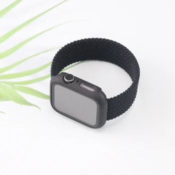 Pruća Solo petlja+zaštitna torbica za Apple watch band 44 mm 40 mm 42 mm 38 mm iWatch series 6 SE 5 4 3 2 1 najlon tkanina remen za sat 1