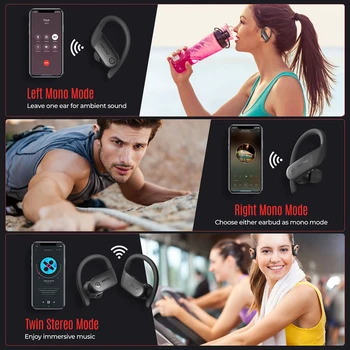 Mpow Flame Lite TWS Bluetooth slušalice IPX7 vodootporan bežične slušalice Bass+ True Wireless Slušalice Touch Control za telefon 1