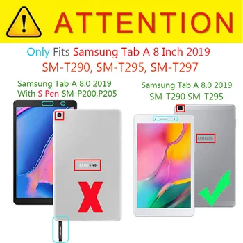Za Samsung SM-T290 Case 8.0 inch T290 T295 EVA противоударная stalak za tablet Coque torbica za Samsung Galaxy Tab, A 8.0 (2019) SM-T295 2