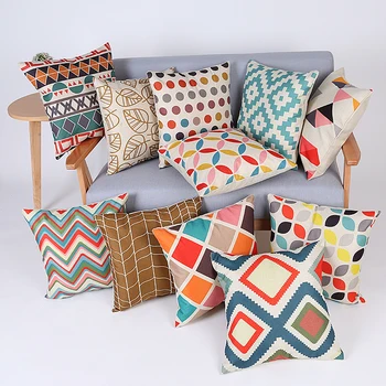 Geometrijski jastučnica ukrasna jastuka bacanje stolica almofadas para kauč na jastučnicu cojines jastuci jastuci doma dekor 1
