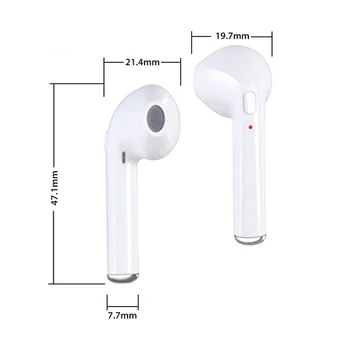 I7s TWS Bežične Bluetooth slušalice glazba sport stereo slušalice slušalice sa mikrofonom za sve pametne telefone 1