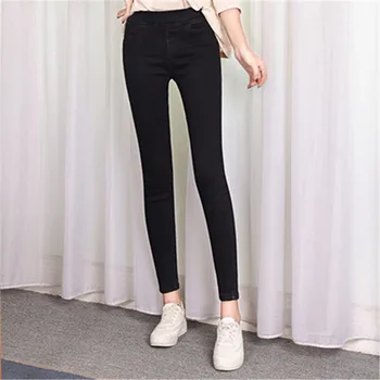 2020 plus size 6XL svakodnevne ženske traperice hlače s visokim strukom Traperice za žene visoke elastične uske ženske hlače seksi tanki traper hlače