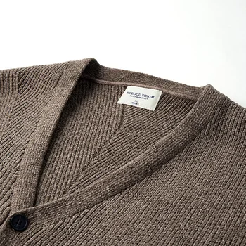KUEGOU jesen muški džemper marke tople pletene modni dres slobodno vrijeme veste muški kardigan top plus size BZ-12657 1