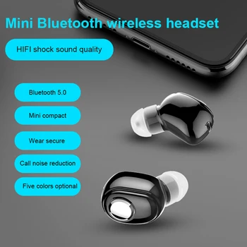 Novi mini Bežične Bluetooth 5.0 slušalice sportska igraonica za slušalice sa mikrofonom, handsfree slušalice stereo slušalice za telefon glazba 1