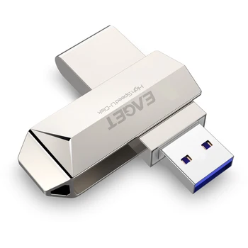 EAGET F70 USB Flash Drive, 64GB Waterproof Metal Pendrive USB Memory Stick 32 GB Pen Drive Real Kapacitet 16GB USB Flash disk U 2