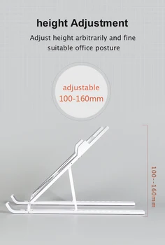10 mjenjača podešavanje visine Sklopivi stalak za prijenosna računala prijenosni stolni ABS držač za laptop pričvršćivanje дропшиппинг 2