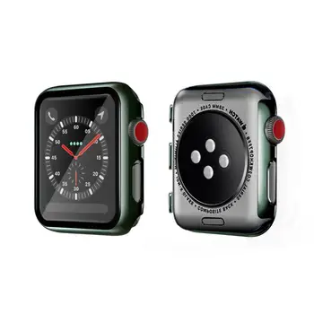 Puna Kapa za Apple Watch Series 5 4 3 2 1 iWatch Luxury Plating Bumper Hard Frame Case with Glass Screen Protector pribor 1