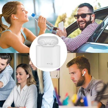 I7s tws bežične slušalice kvaliteta zvuka u uhu slušalice Bežične Bluetooth slušalice, stalak za punjenje kutija za Redmi Huawei Iphone Xiaomi