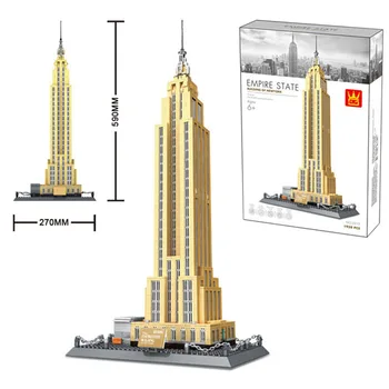 World Great Arhitekture Big Building Blocks Set City London Decor Paris New York Igračke Brick Taj Mahal 2