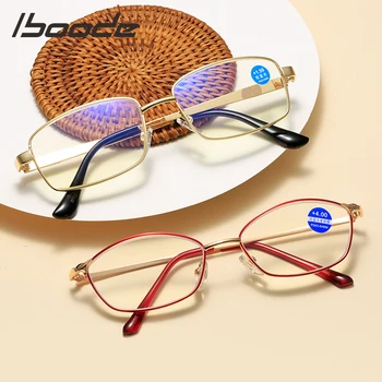 Iboode klasicni ženske naočale za čitanje metalne anti blue ray računala naočale muškarci presbyopia dalekovidnost spektakl +1 1.5 2 2.5 +4 2