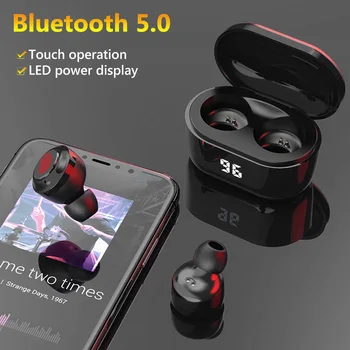 A6 TWS Mini Wireless Bluetooth 5.0 slušalice HiFi stereo glazbe slušalice slušalice s digitalnim punjačem bežične slušalice