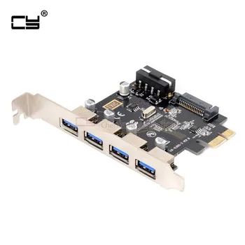 4 priključka PCI-E na USB 3.0 hub PCI Express adapter kartice za proširenje 5 Gbit / s i za matične ploče