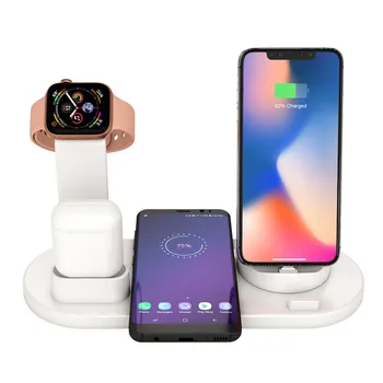 QI wireless brzo stalak stalak za Apple Watch 1 2 3 4 za iPhone XS XR X 8 za Airpods za Samsung Galaxy S10 S9 punjač za telefon 1