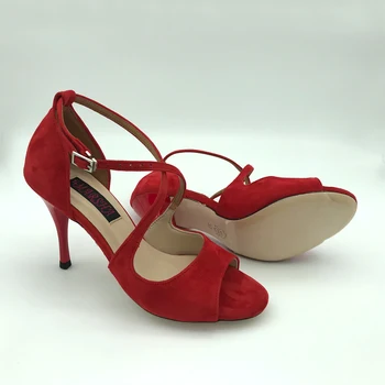 Nove seksi argentinski tango plesne cipele za vjenčanje i večernje cipele flamenco plesne cipele za žene kožni potplat T6292RS 2