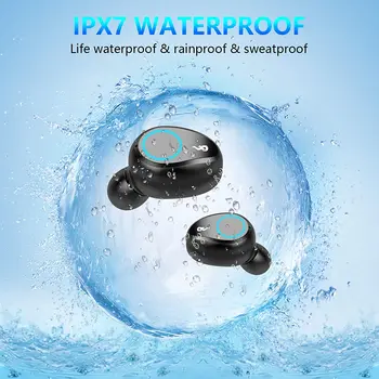 Bežične slušalice TWS Bluetooth-uređaja za punjenje kutija 2000mAh sportske vodootporne slušalice slušalice zaslon osjetljiv na dodir za upravljanje glazbenim slušalice telefon