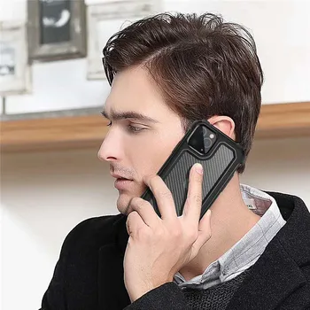 Torbica za telefon od karbonskih vlakana za iPhone 12 11 Pro Max XS MAX XR 7 8 6 Plus X Luxury brand soft TPU case for iphone SE 2020 Cover Case