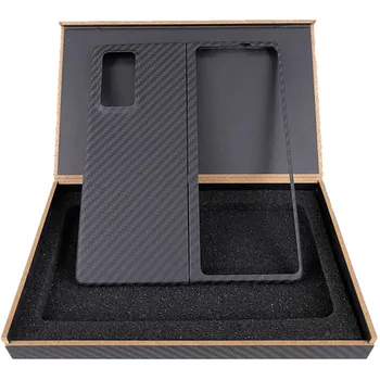 Pravi torbica za telefon od karbonskih vlakana za Samsung Galaxy Z Fold2 SM-F916B SM-F916N fold shell Aramid Vlakana Cover Anti-knock