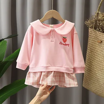 Djevojke džemper haljina 2021 dječje proljetna odjeća korejski verzija novog stila dječje casual haljina princeze za 1-3 godina 1
