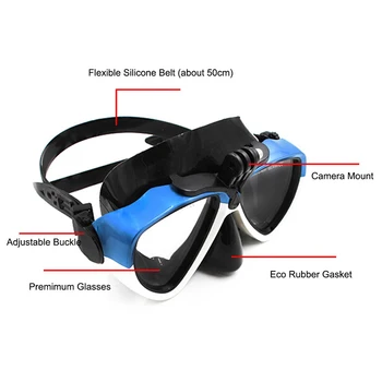 TELESIN ronjenje maska Div plivati naočale naočale oprema za GoPro Hero 7 6 5 crna Xiaomi Yi SJ eken action camera accesorios 2
