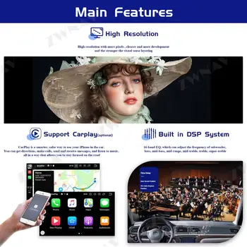 Android 10.0 auto stereo DVD player GPS GLONASS navigacija za Renault Clio 2013-2018 video mms Radio multimedijski uređaj besplatna karta 2