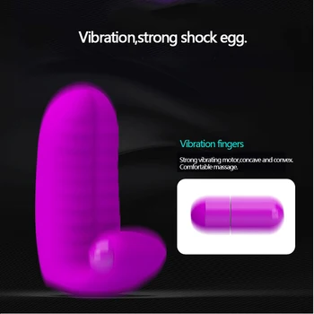 Igre za odrasle vodootporan dual prst rukava vibrator bradavica Maca maser G-Spot klitoris stimulans sex porno igračke za parove 1