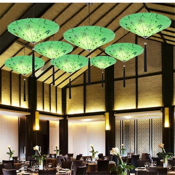 Novi Kineski Stil Luster Tkanina Od Bambusa Kišobran Lampa Klasicni Restoran Sobe Hodnik Lampa Besplatna Dostava 2