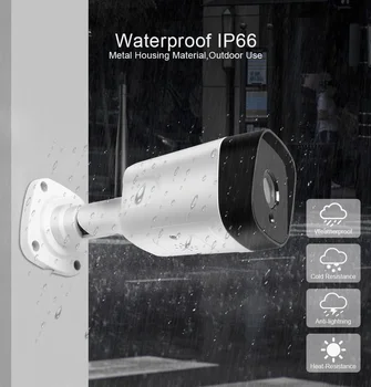 5MP Outdoor Smart Camera WIFI vodootporna kamera za video nadzor i sigurnost na otvorenom Onvif Alarm TF kartica IP Cam Night Vision CamHi APP 1