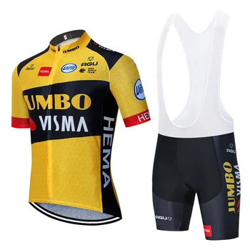 2020 JUMBO TEAM VISMAcycling jersey 20D bike Shorts set mtb Ropa men summer quick dry pro BICYCLING shirts Maillot Culotte wear 1