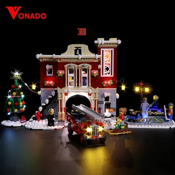Led svjetlo za Lego 10235 10249 10254 10245 10259 10263 Božićno zima selo za 36001 Creator City Train Building Blocks 2