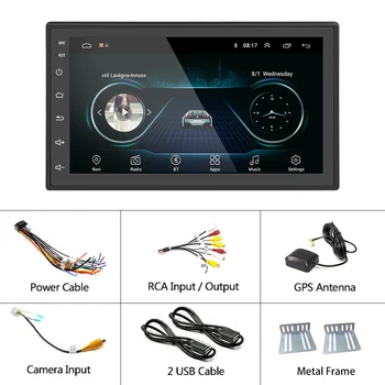 Podofo Android 2Din auto stereo prijemnik GPS Wifi media Player 7 