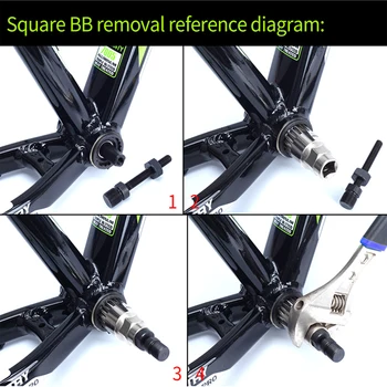 Donji nosač Anti Kap pomoćni alat kvadratni otvor kriva/trg BB alat za popravak bicikala