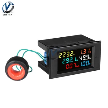 AC 50-300V 10A 100A LCD digitalni panel vat-sat metar energija Mjerač snage napon voltmetar struje ampermetar pokazivač frekvencije 450V 1