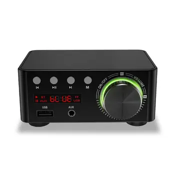 50 W+50 W HiFi Bluetooth 5.0 klasa D digitalno audio pojačalo snage stereo mini glazbeni receiver USB, TF kartica 2