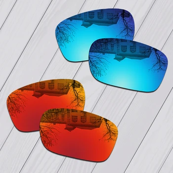 E. O. S 2 para leda plave i vatreno crvene slr polarizirane izmjenjive leće za sunčane naočale Oakley Scalpel OO9095 2