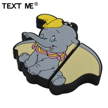 TEXT ME cute Animal elephant usb 2.0 usb flash drive 4GB 8GB 16GB 32GB 64GB wdeeing poklon 2