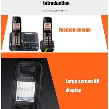 Bluethooth Fuction DECT 6.0 digitalni bežični fiksni telefon sa sustavom odgovor Call ID Handfree kućni bežični telefoni crna 1