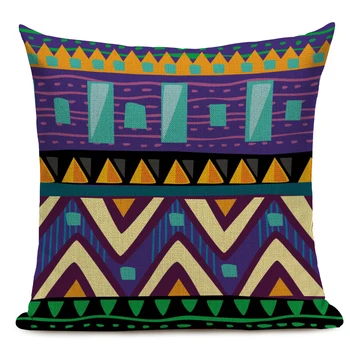 Afrička etnički stil predložak poklopac šarene geometrijski dekorativni jastuci, posteljina baciti jastuk za kauč uređenje doma 2