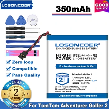 Originalne baterije LOSONCOER 350mAh za TomTom Adventurer Golfer 2 Smart-Watch Batteries Battery 1