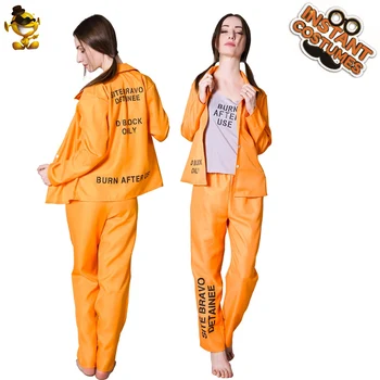 Halloween zatvorenik odijela igranje uloga odraslih žena zatvorenika odijelo nošnja 1